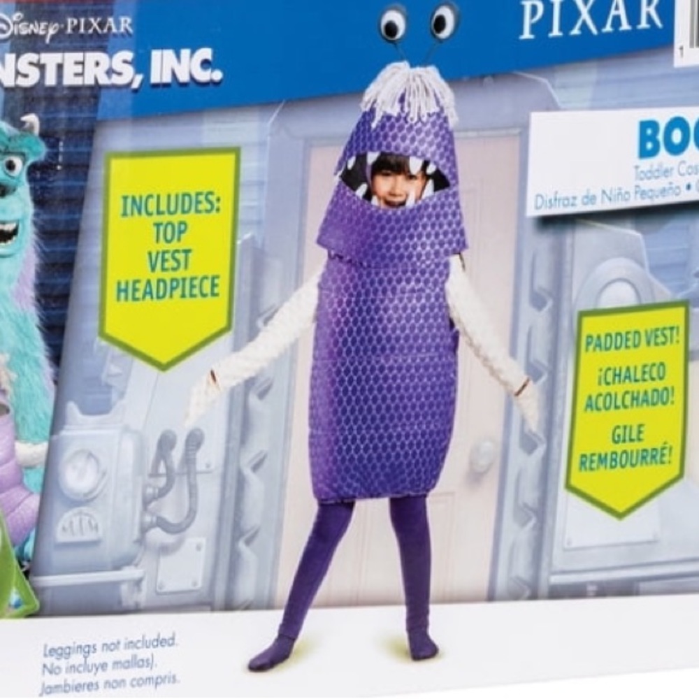 Disney Monsters, Inc. Boo Purple Toddler Costume Vest & Headpiece